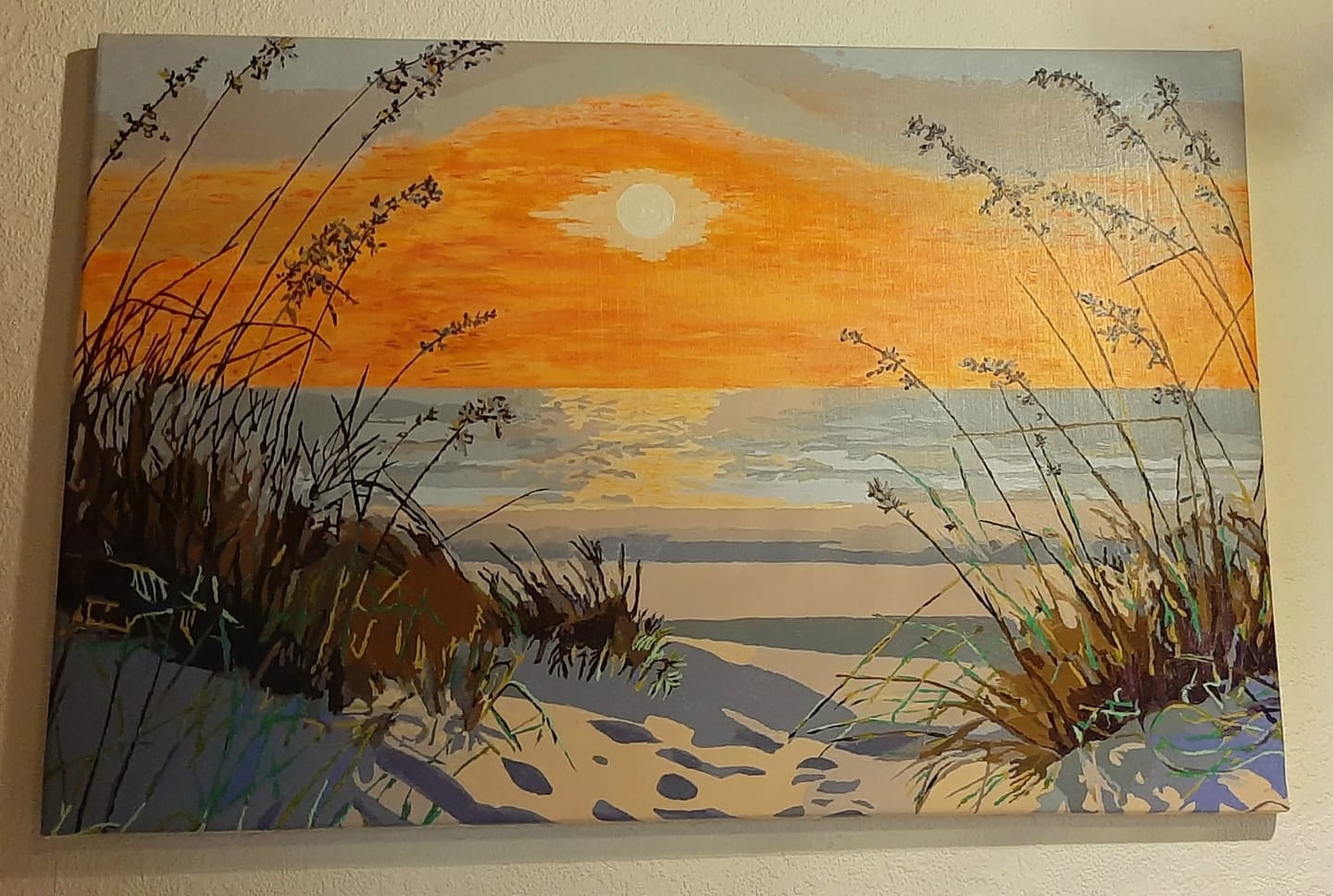 Customer photo review of Malen nach Zahlen - On Dunes - Premium Painting