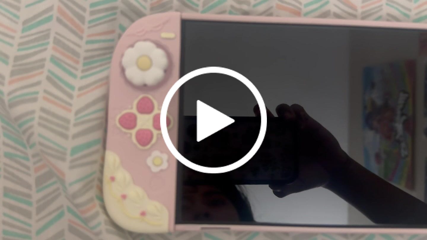 Customer video review of Cream Strawberry Series Protective Case for Switch 2