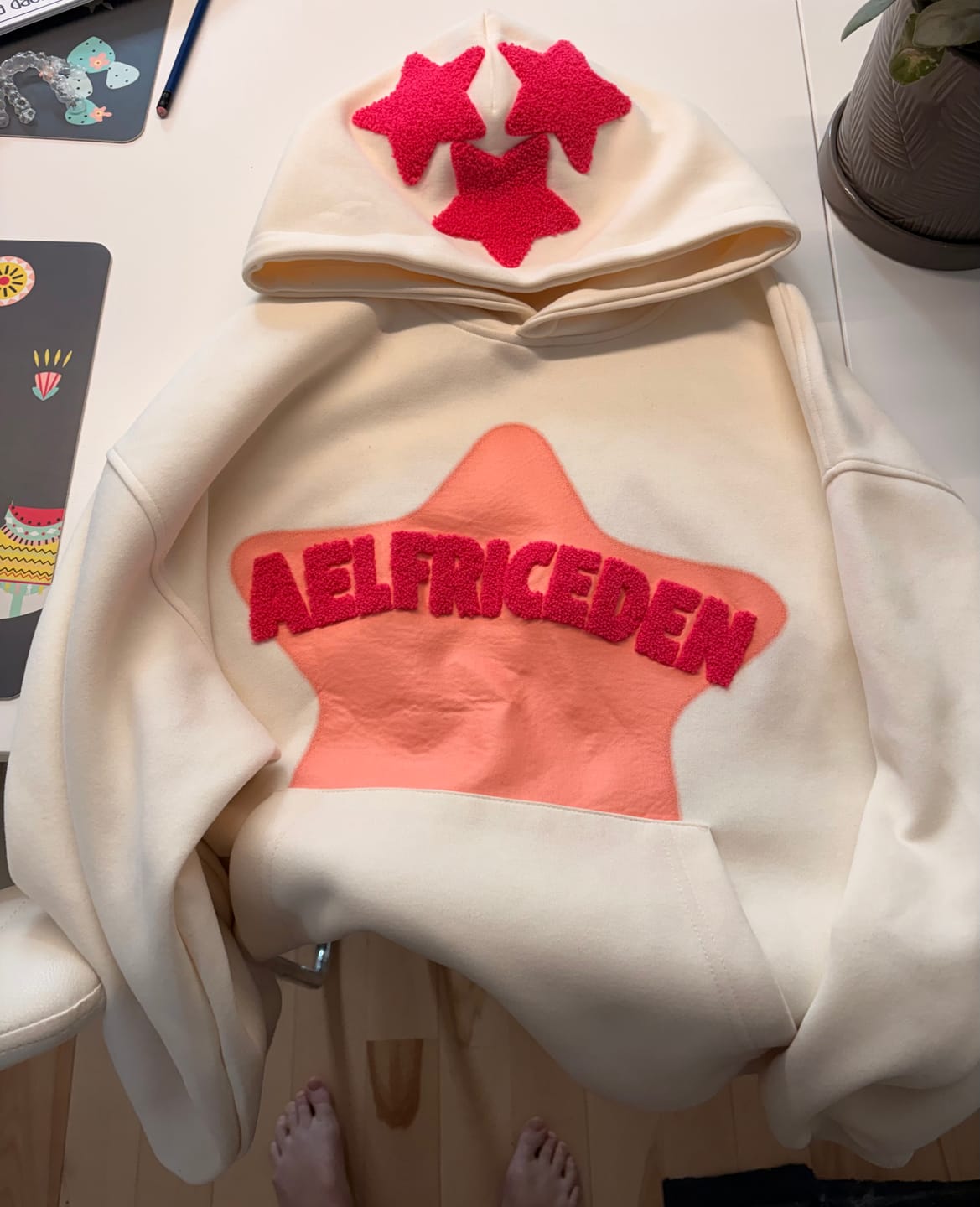 Customer photo review of Aelfric Eden Vintage Embroidery Eden Star V303 Hoodie