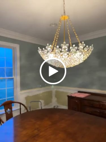 Customer video review of French Luxe Brass Bloom Crystal Floral Basket Chandelier