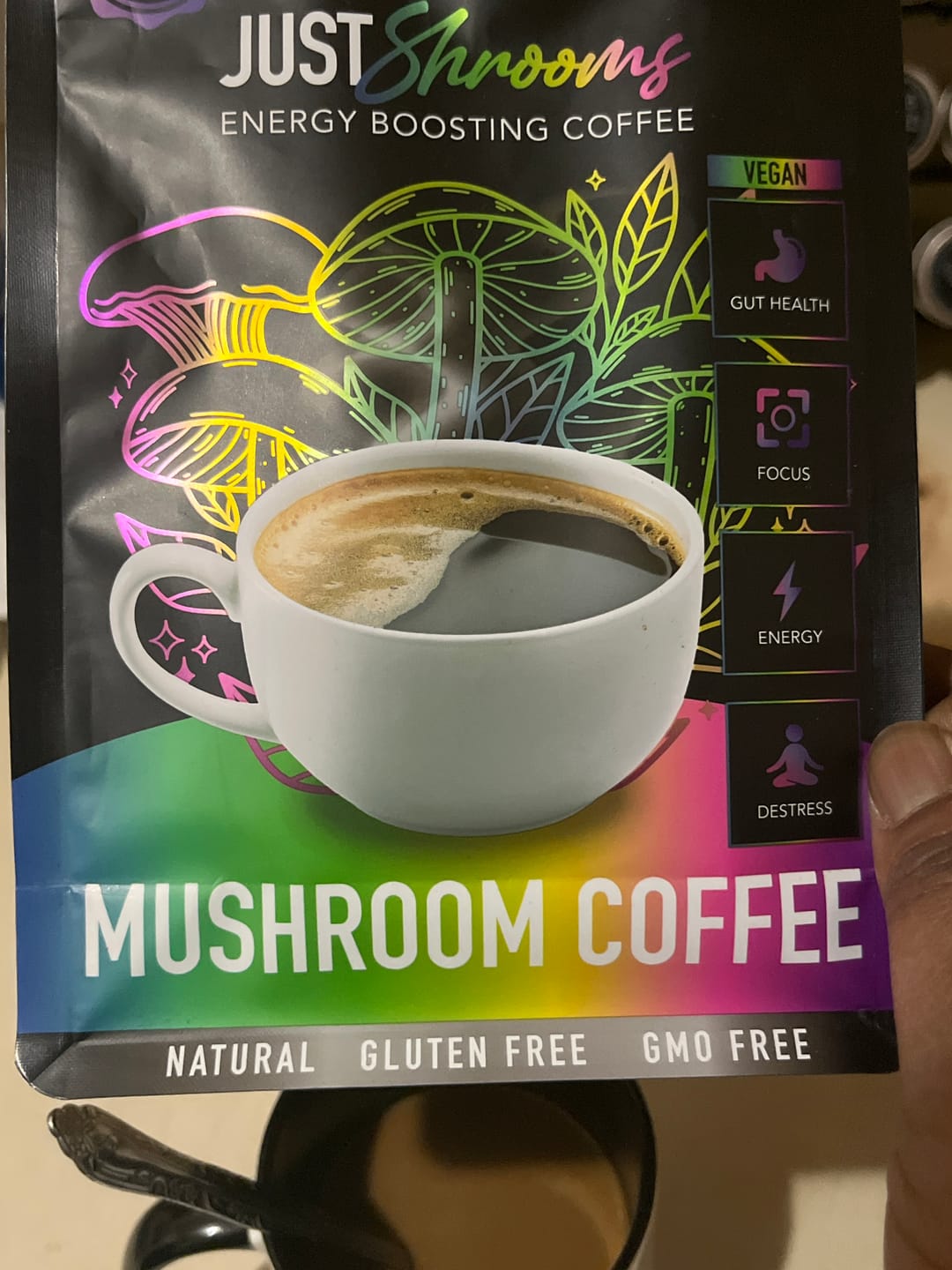 Customer photo review of Just Shrooms Mushroom Coffee BUNDLE