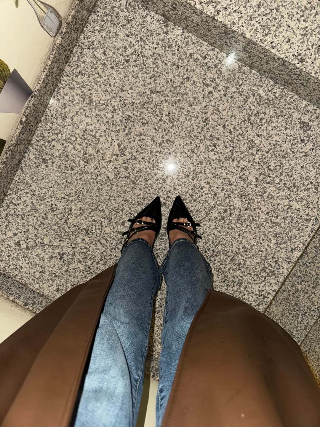 Customer photo review of Slingback vernice nera