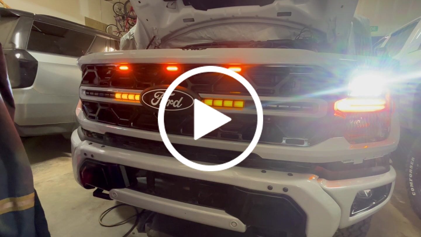 Customer video review of Smoked LED Amber Lights w/ Sequential Turn Signal For 24+ Ford F150 Tremor