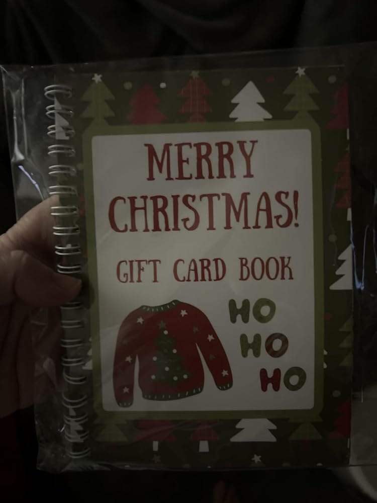 Customer photo review of Christmas Gift Card Book