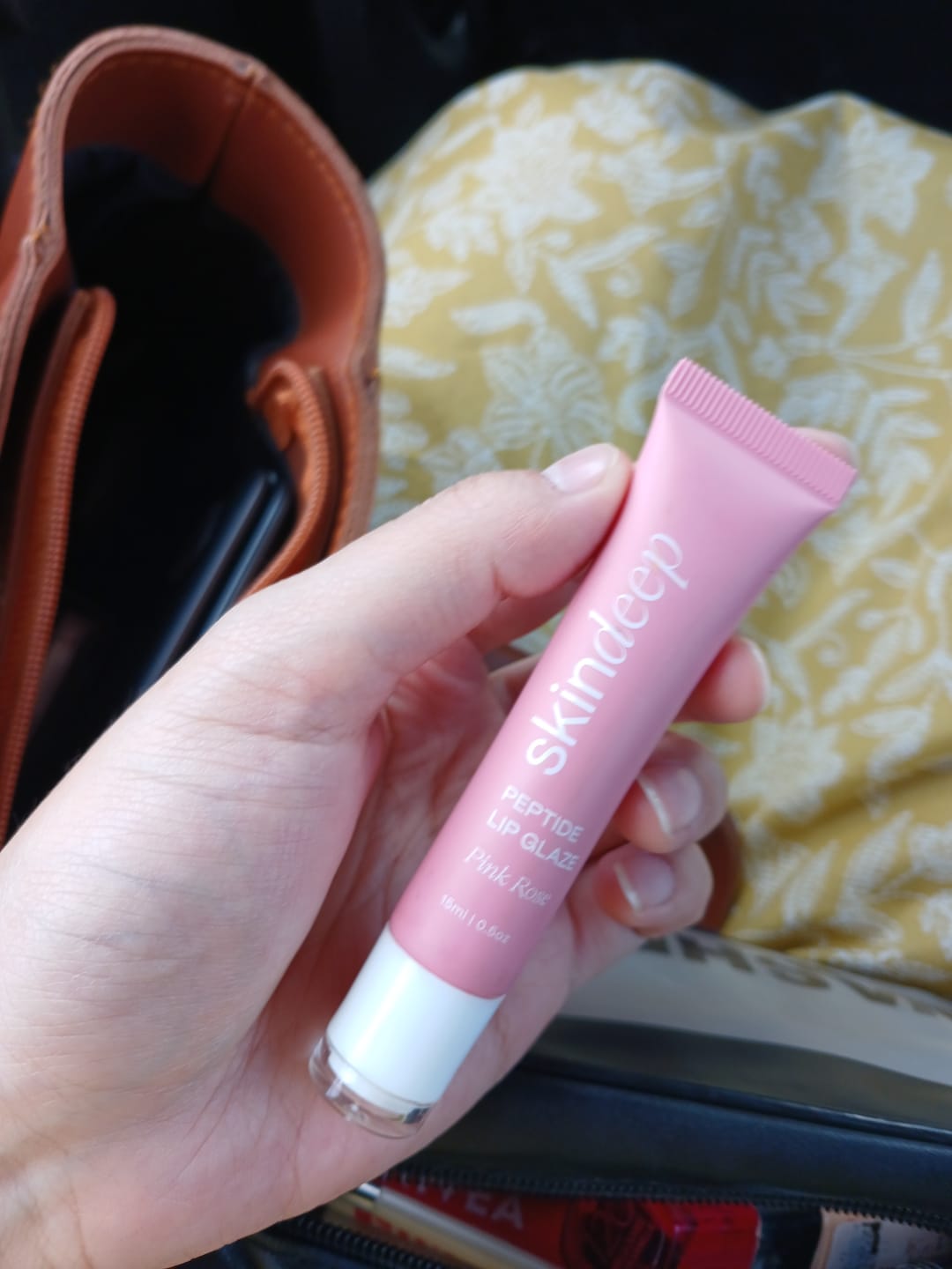 Customer photo review of Peptide Lip Glaze