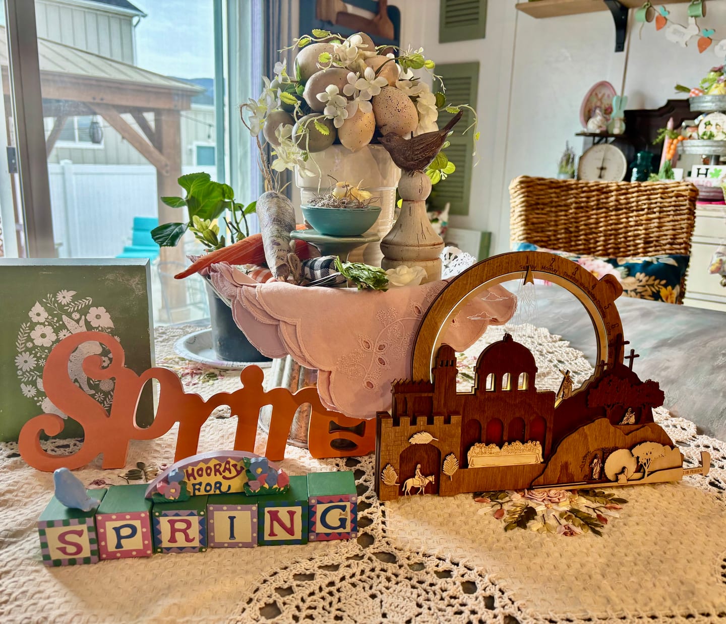 Customer photo review of Easter Creche Countdown | Light-Up and Music Display