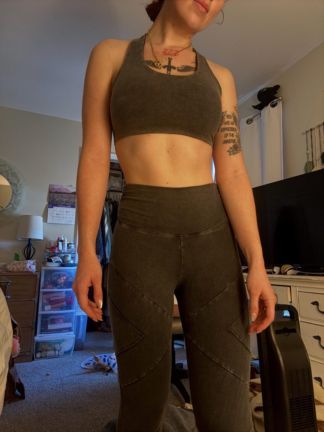 Customer photo review of NYEPI Leggings - [Stonewash]