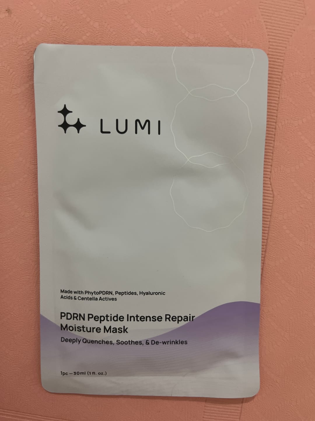 Customer photo review of PDRN Peptide Intense Repair Moisture Mask