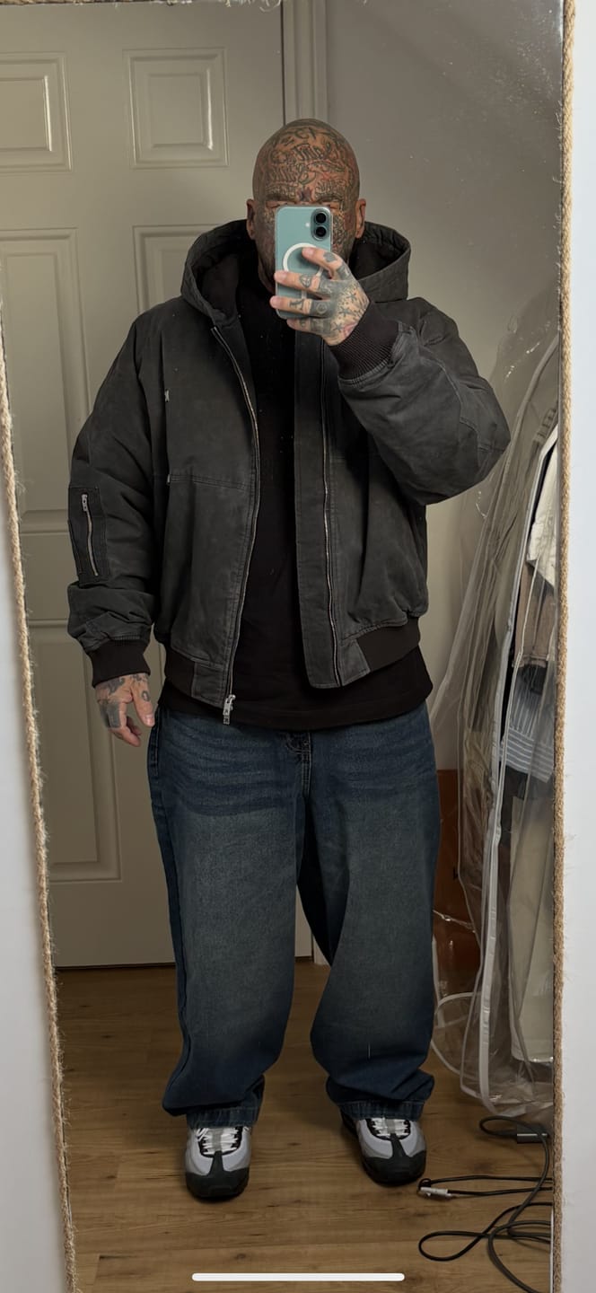 Customer photo review of DENIM PANT | FROST