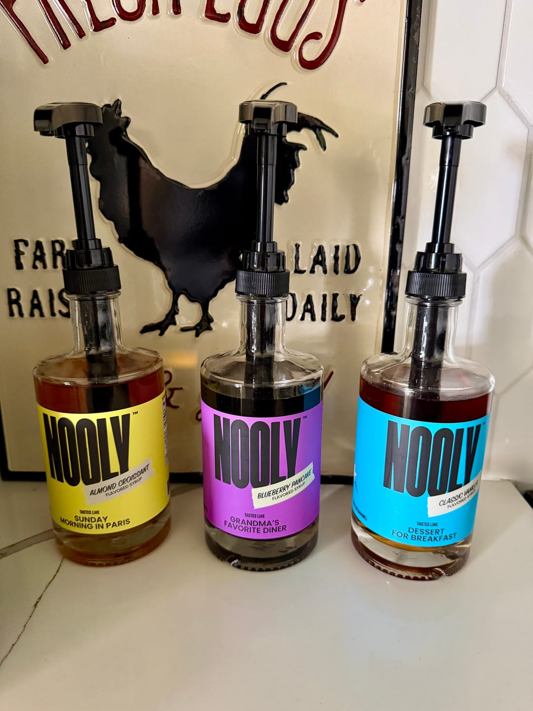 Customer photo review of Vanilla Coffee Syrup