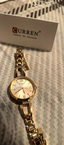 Customer photo review of CURREN Luxury Watch For Woman High Quality Diamond Ladies Quartz Watch Waterproof Stainless Steel Women Watches reloj+box