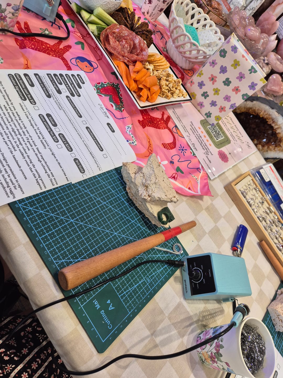 Customer photo review of Sip & Jewel- Jewellery workshop