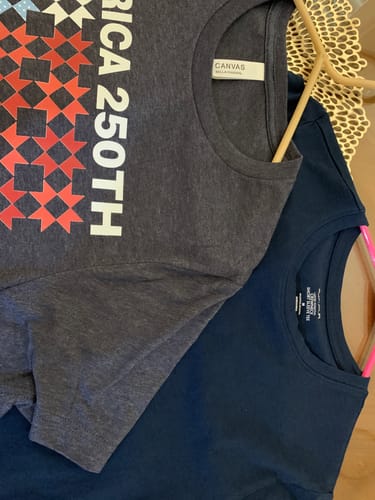 Customer photo review of Quilted Tribute T-Shirt