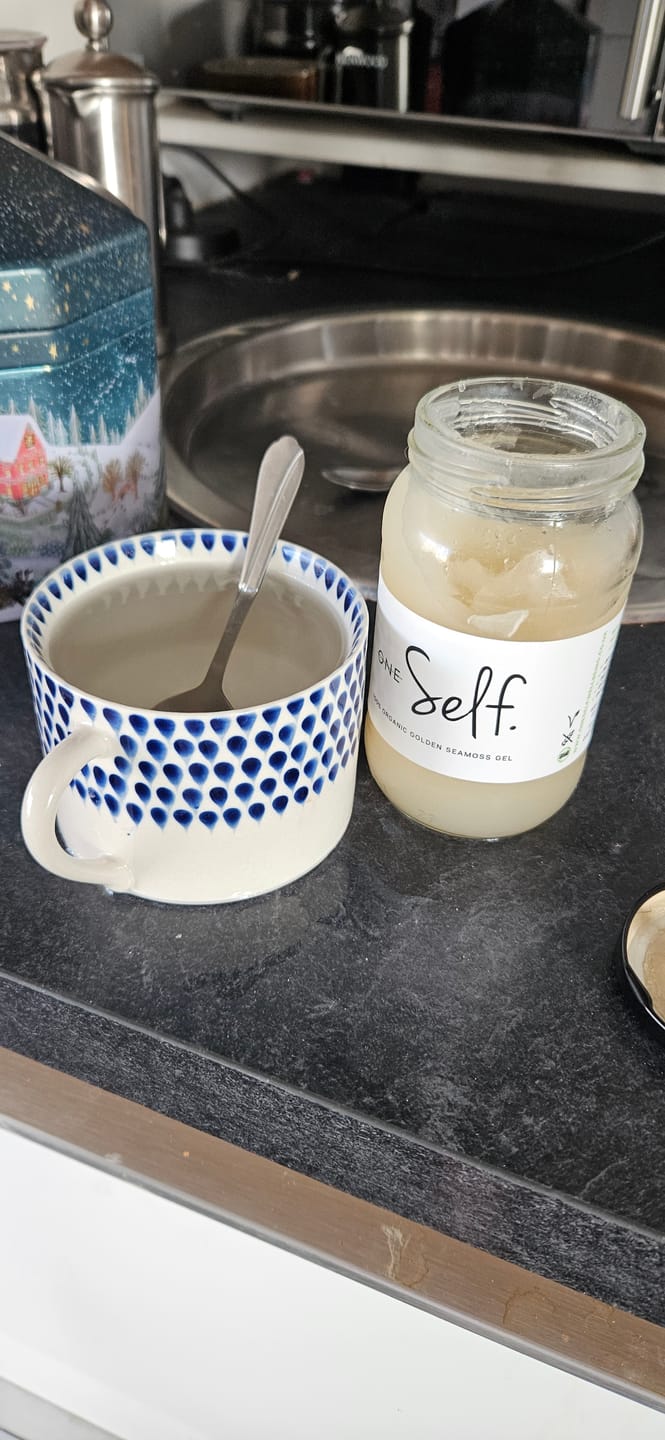 Customer photo review of Golden Sea Moss Gel