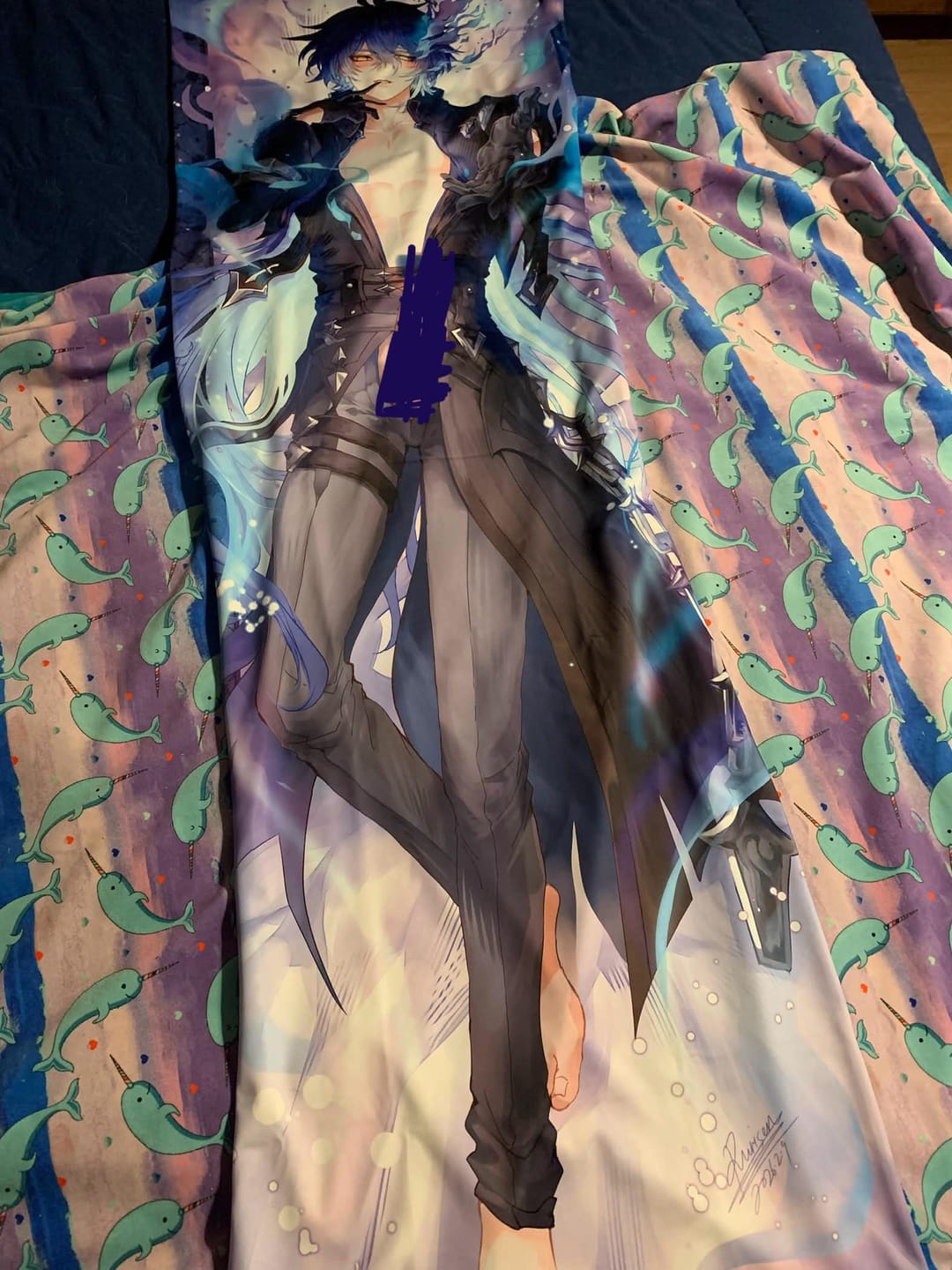 Customer photo review of Flins Dakimakura (3D Chest Available)