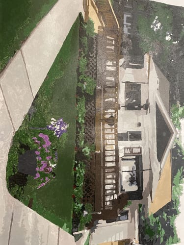 Customer photo review of Custom Paint By Numbers - Turn Trip Memory into Art