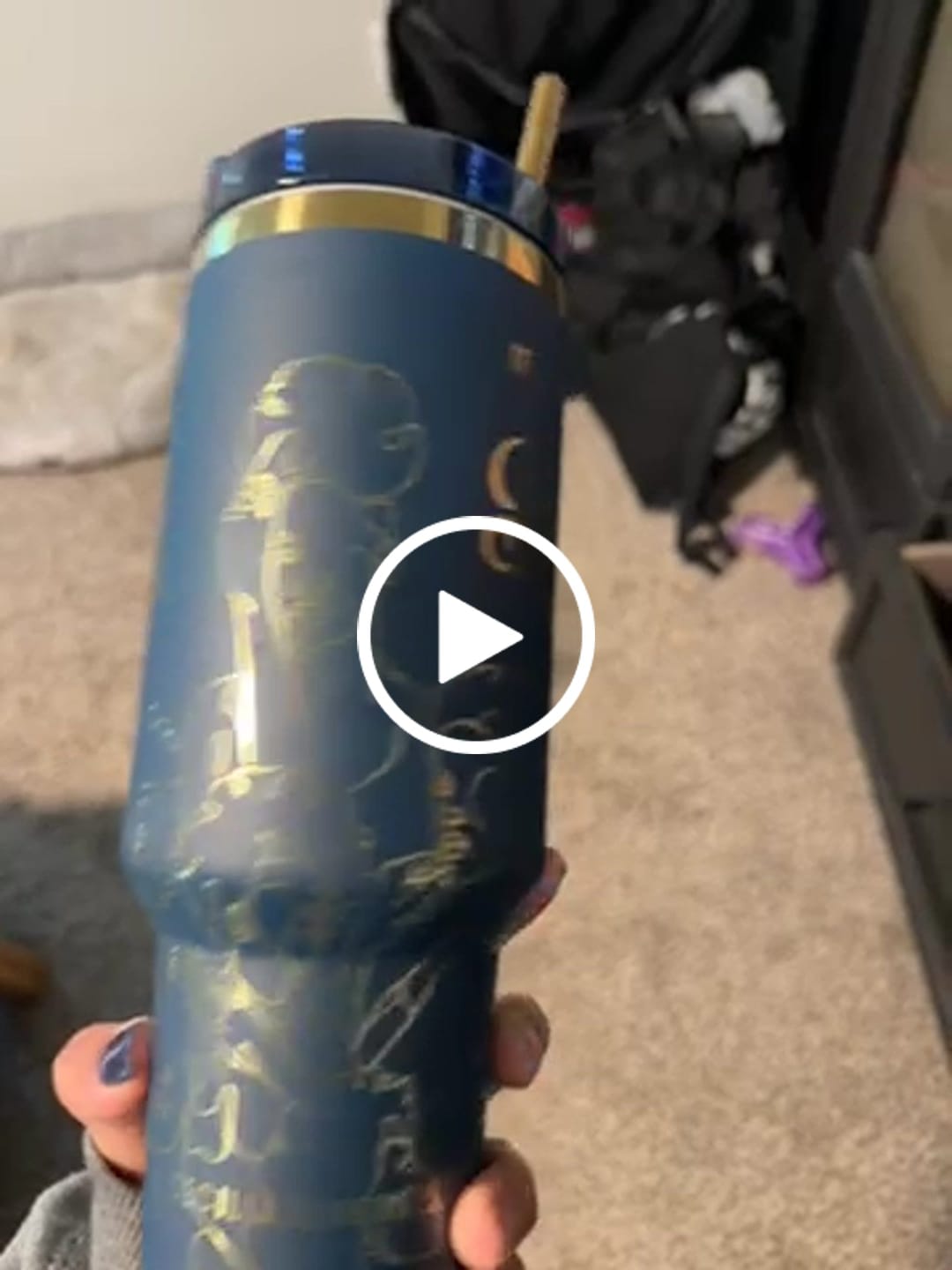 Customer video review of "Navy Noir" 40oz Insulated Tumbler – "It’s a Beautiful Day to be a Black Woman"