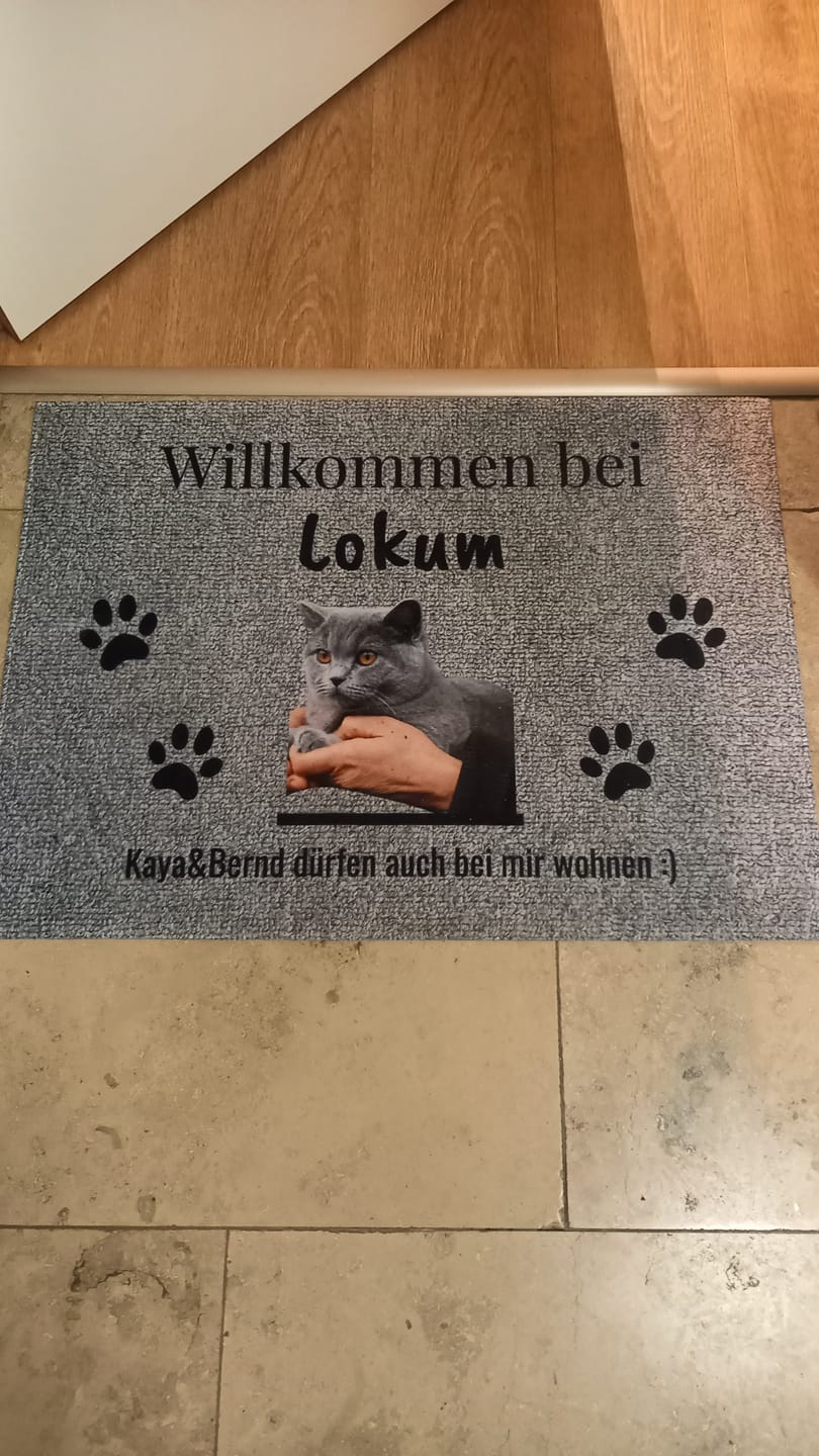 Customer photo review of Personalisierte Fußmatte - Willkommen bei