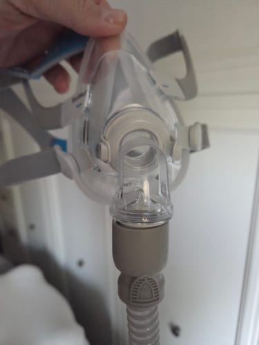 Customer photo review of ResMed Airfit F20 Full Face with Headgear Complete CPAP Mask Starter Kit