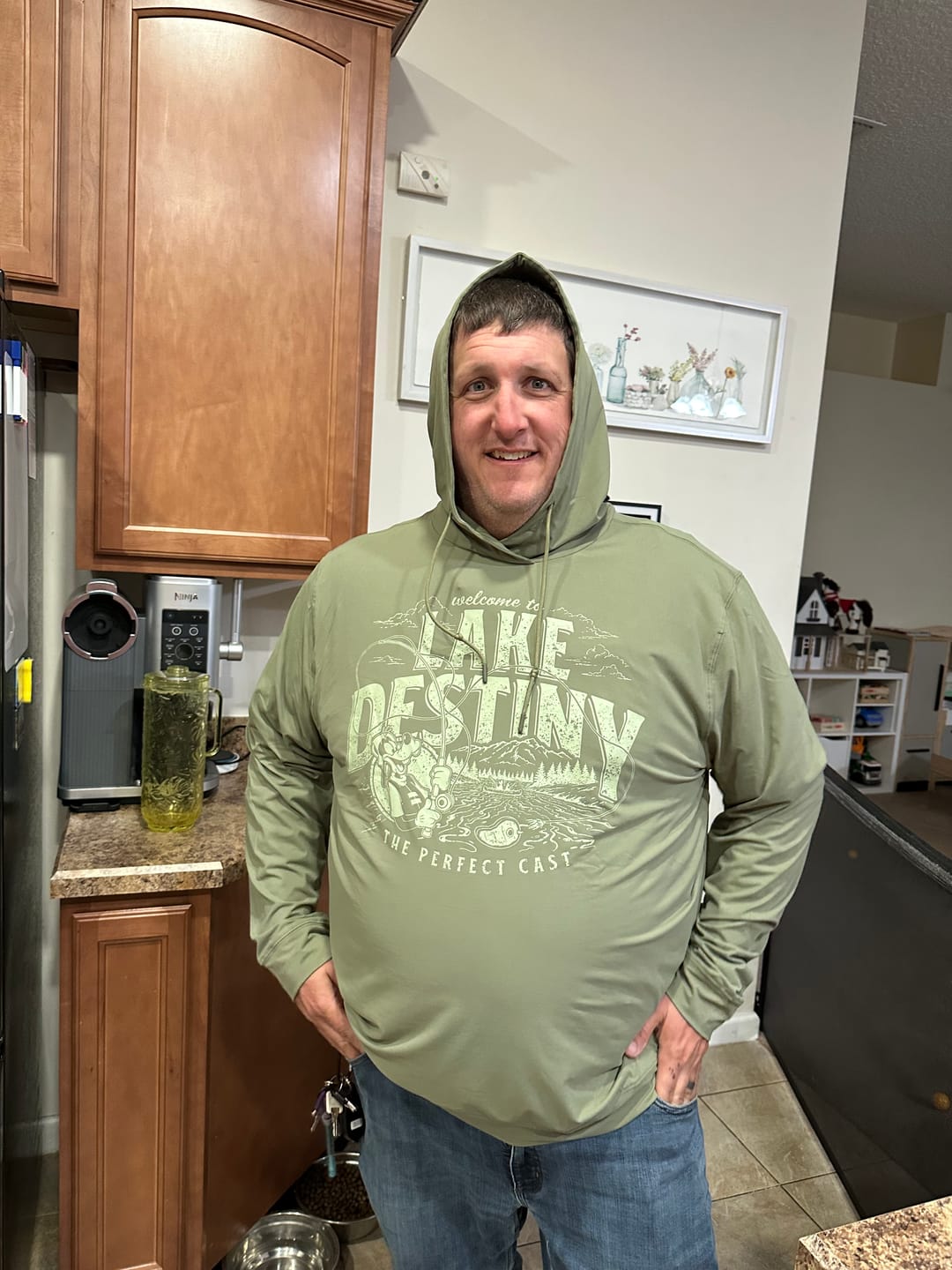 Customer photo review of Disney's A Goofy Movie "Lake Destiny" – Performance Hoodie