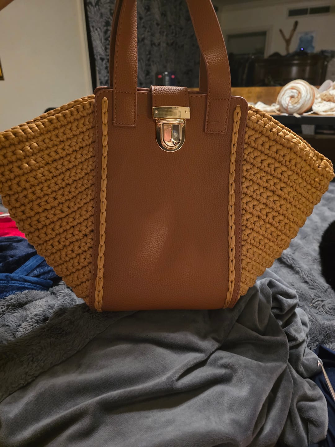 Customer photo review of CrochetPark™ Hammock Tote Bag DIY Kit