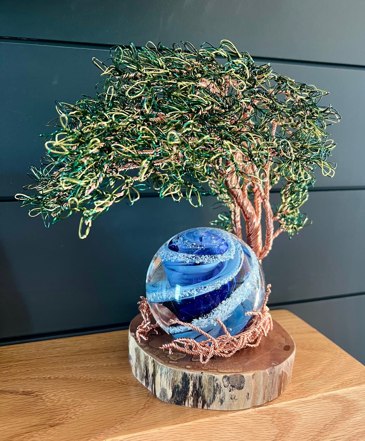 Customer photo review of Reading Tree Of Life with Tranquil Swirl Orb