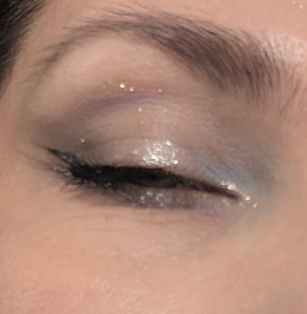 Customer photo review of P.Louise Glisten To Your Heart Midnight Muse Glitter Liner Set