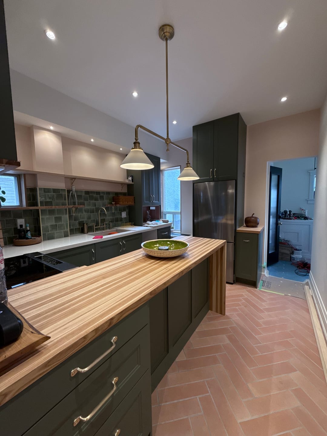 Customer photo review of Serene Cabinet Pulls - Brass Brushed