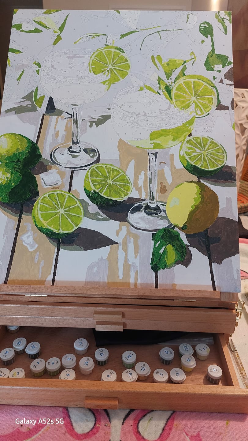Customer photo review of Margarita cocktails | Paint by Numbers