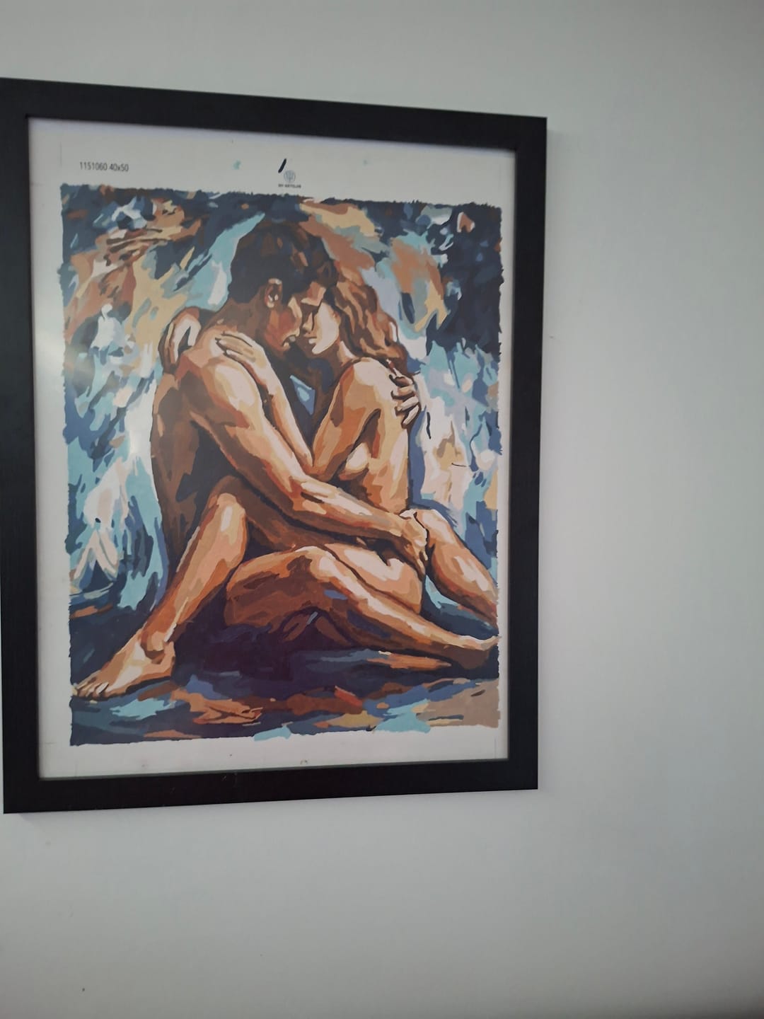 Customer photo review of Sensual Lovers | Paint by Number