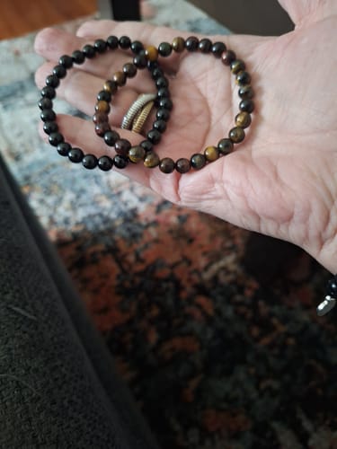 Customer photo review of Pulsera Turmalina Negra - 6mm || Protección - Limpieza