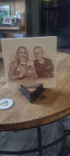 Customer photo review of Sepia Vintage Portret Tegeltje