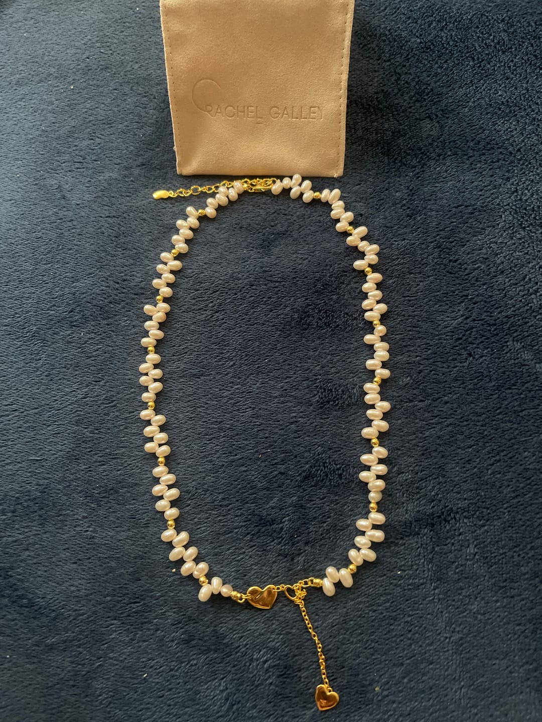 Customer photo review of Essential White Pearl Half Eternity Bracelet