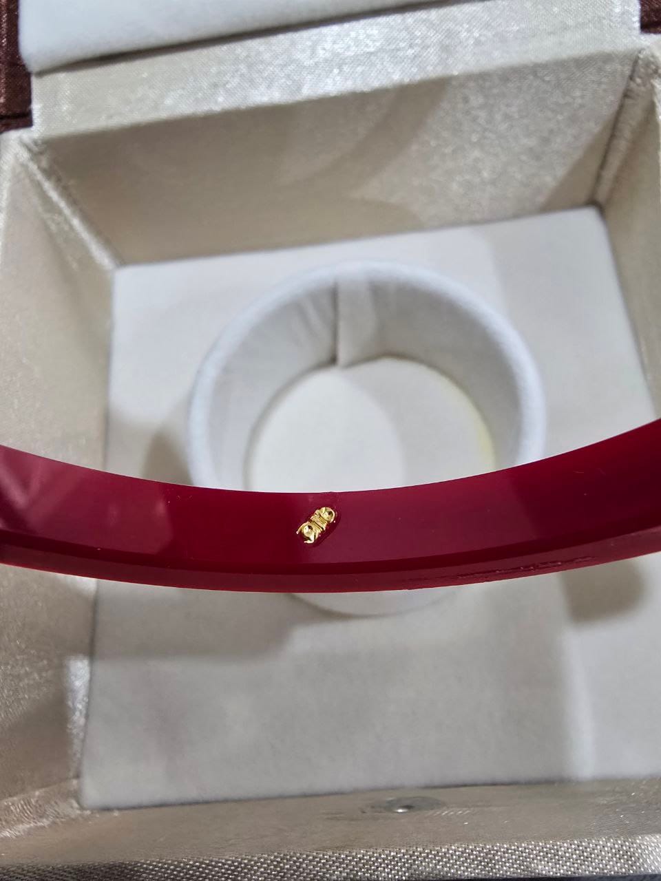 Customer photo review of 22kt (916) Yellow Gold Handmade Pola Bangles/Chooda/Churas for Women with Purity Certificate