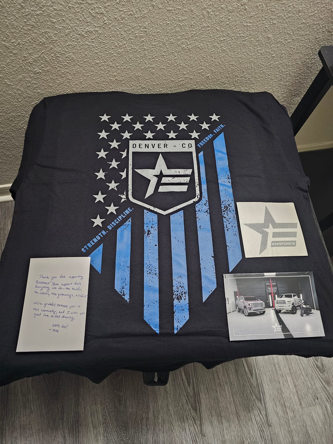 Customer photo review of United Shield Tee