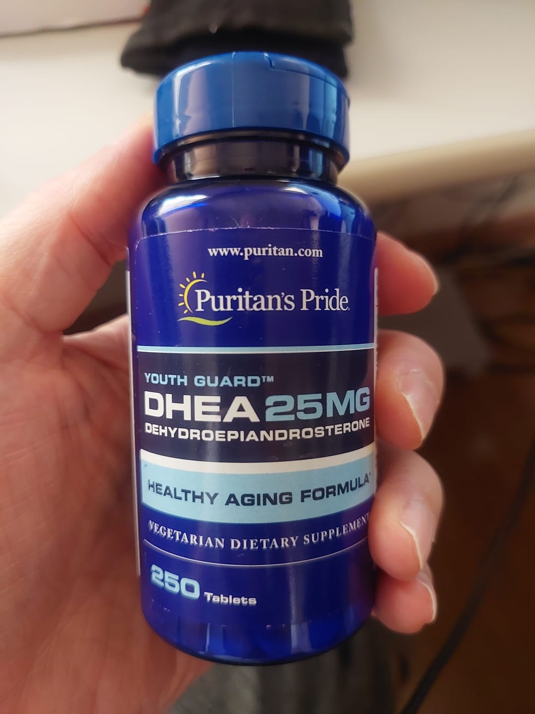 Customer photo review of Puritan's Pride Youth Guard DHEA 25mg – 250 Comprimidos