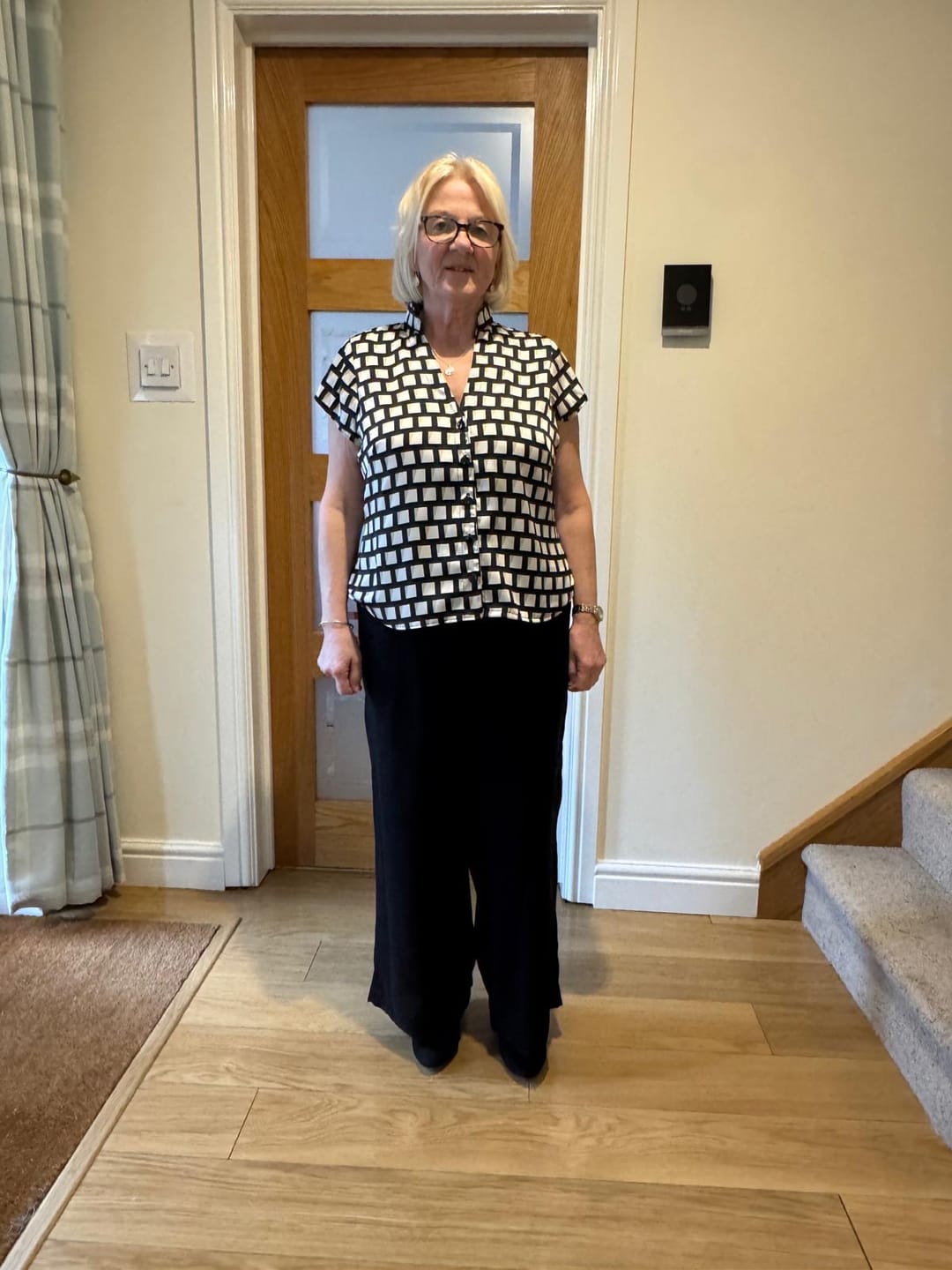 Customer photo review of Plain Linen Look Viscose Fabric