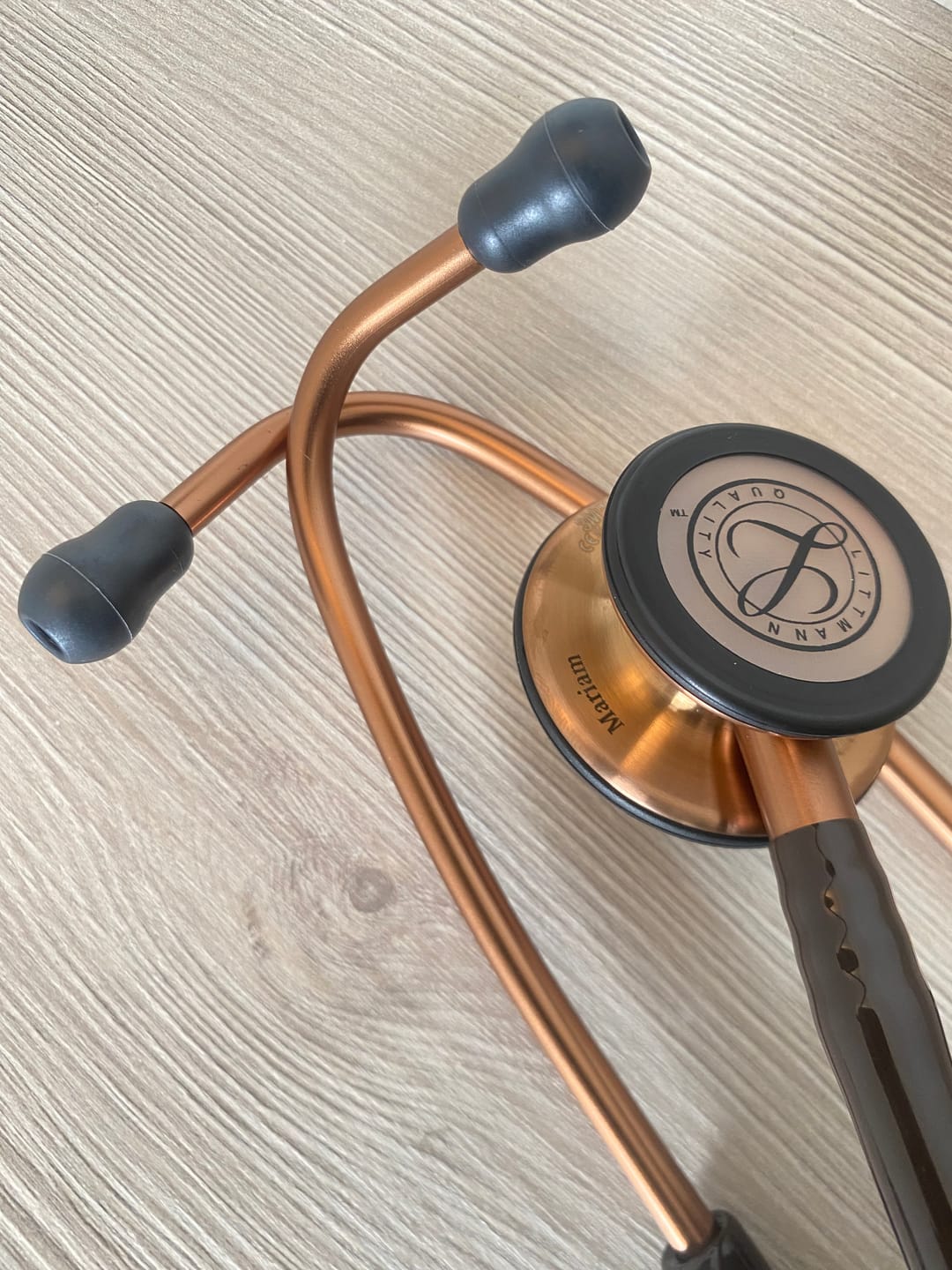 Customer photo review of Littmann Classic III Monitoring Stethoscope: Chocolate & Copper 5809