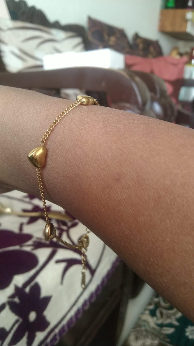 Customer photo review of Lunar Heart Bracelet