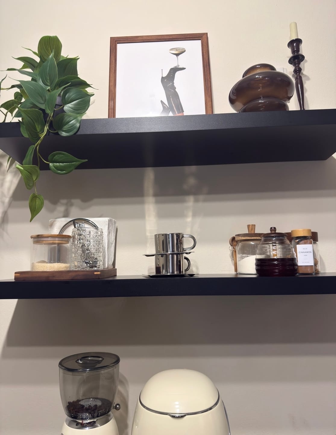 Customer photo review of Venice Mirror Cup with a Saucer & Spoon