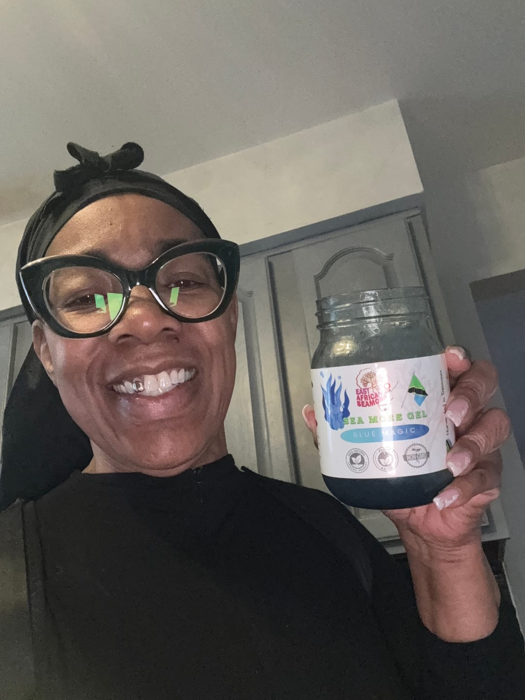 Customer photo review of Blue Magic East African Sea Moss Gel (flavored)