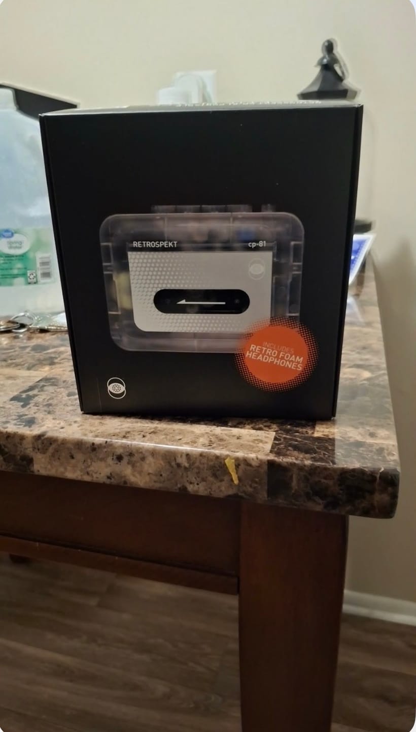 Customer photo review of Retrospekt CP-81 Portable Cassette Player