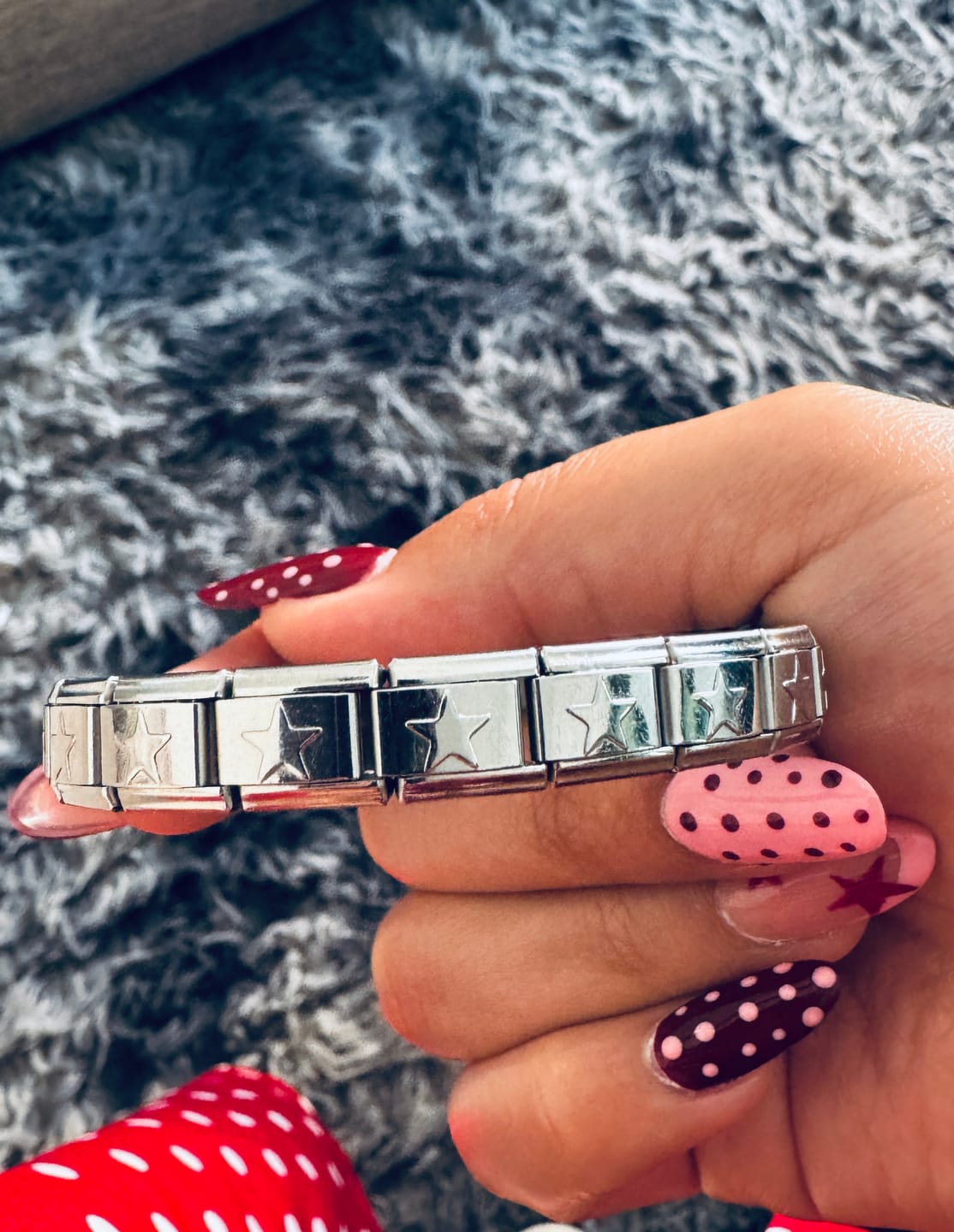Customer photo review of Pulsera Estrellas Italiana para Charms