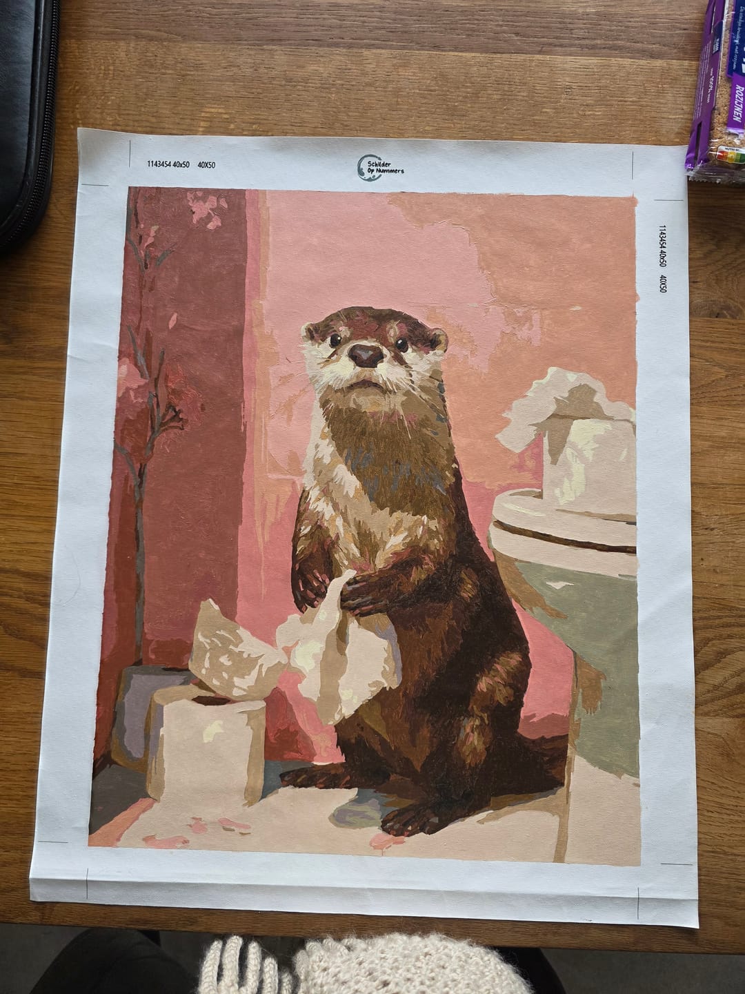 Customer photo review of Otter op het toilet