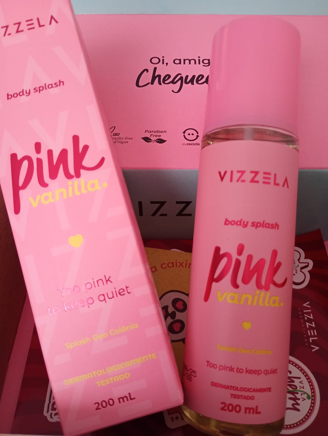 Customer photo review of Body Splash Deo Colônia Pink Vanilla - Vizzela