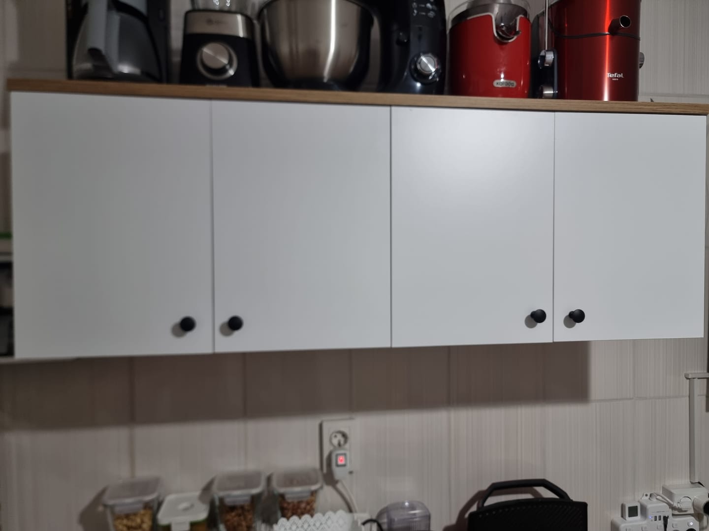 Customer photo review of Rani EA143 Portmanto Üst Modülü Çok Amaçlı Dolap Sepet Ceviz - Beyaz