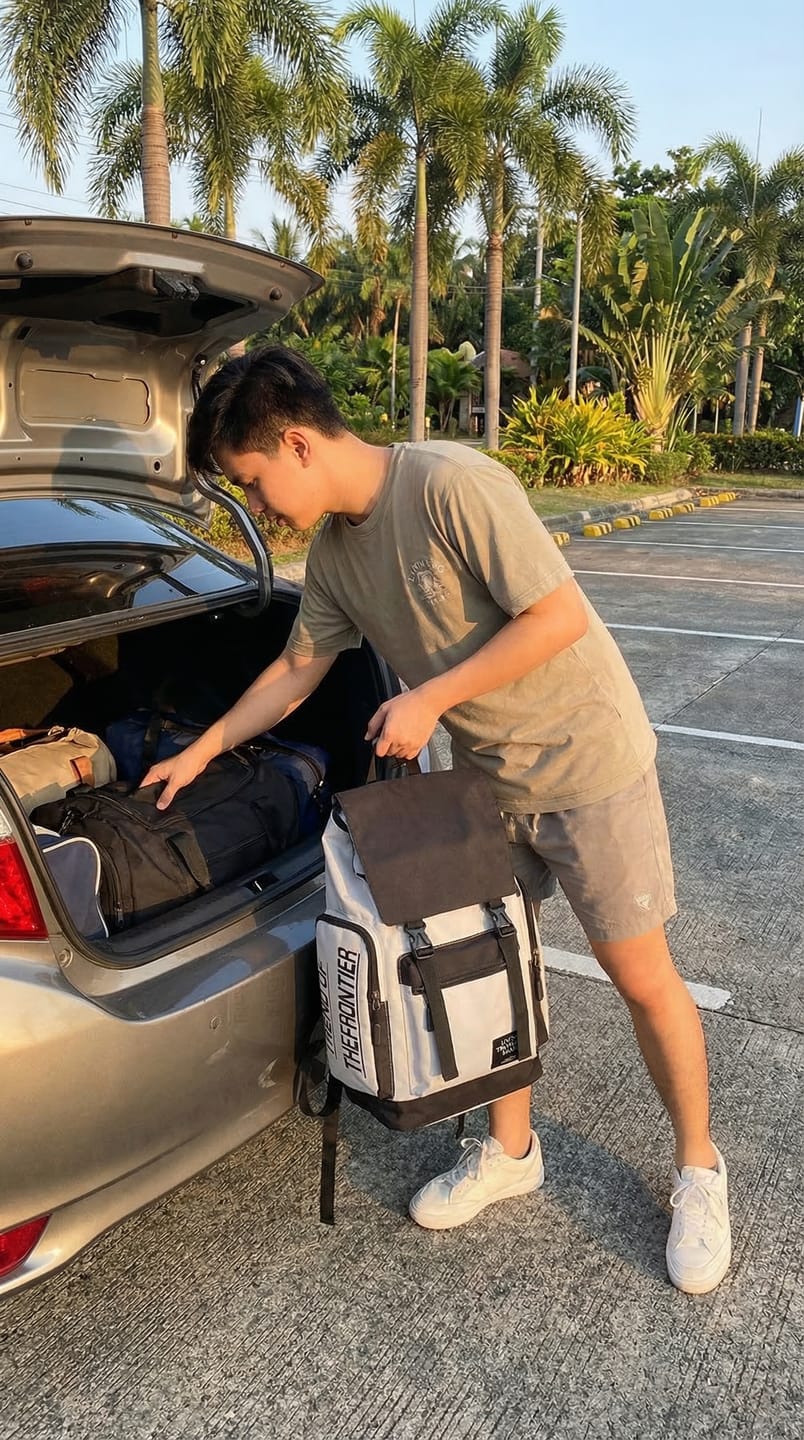 Customer photo review of All-In-One Travel & Work Backpack | Fits 16″ Laptop + Multiple Compartments