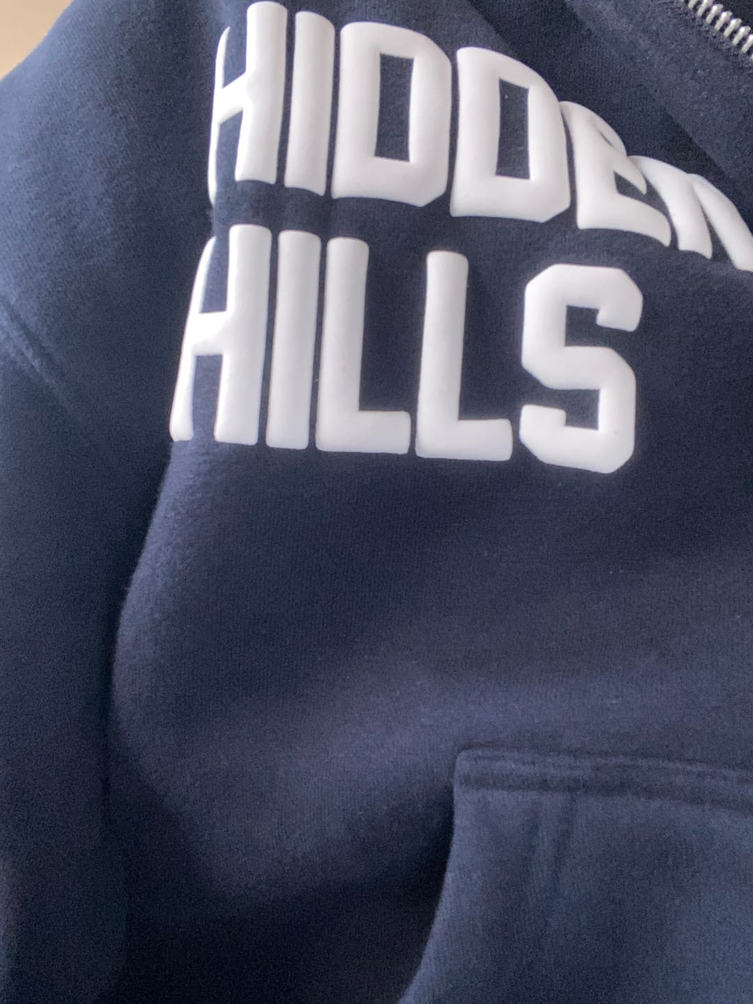 Customer photo review of GATED COMMUNITY ZIP HOODIE NAVY