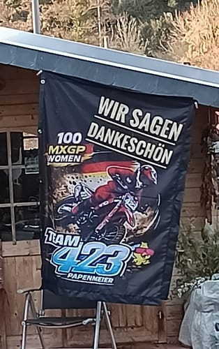 Customer photo review of Fahne inkl. Druck