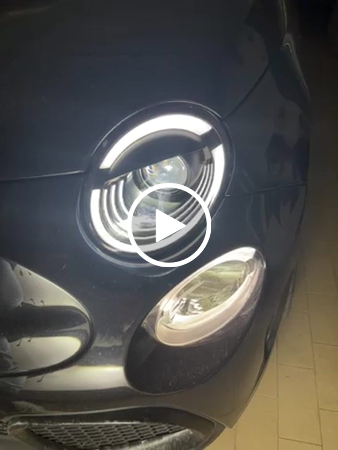 Customer video review of Fari Full LED Anteriori Abarth & Fiat 500 (2008–2025)